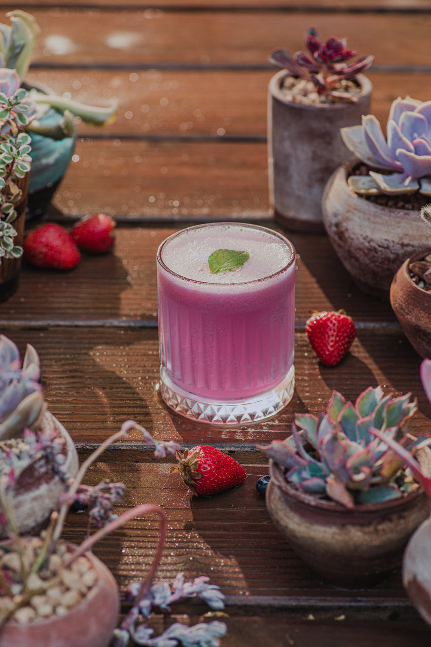 Cóctel LITMÛS Sour con hielo y limón